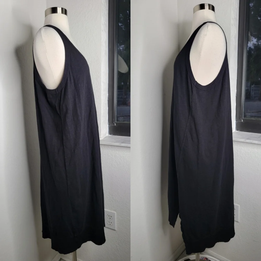 WILT Slim Slit Black Sleeveless Tank Dress L. - Picture 2 of 7